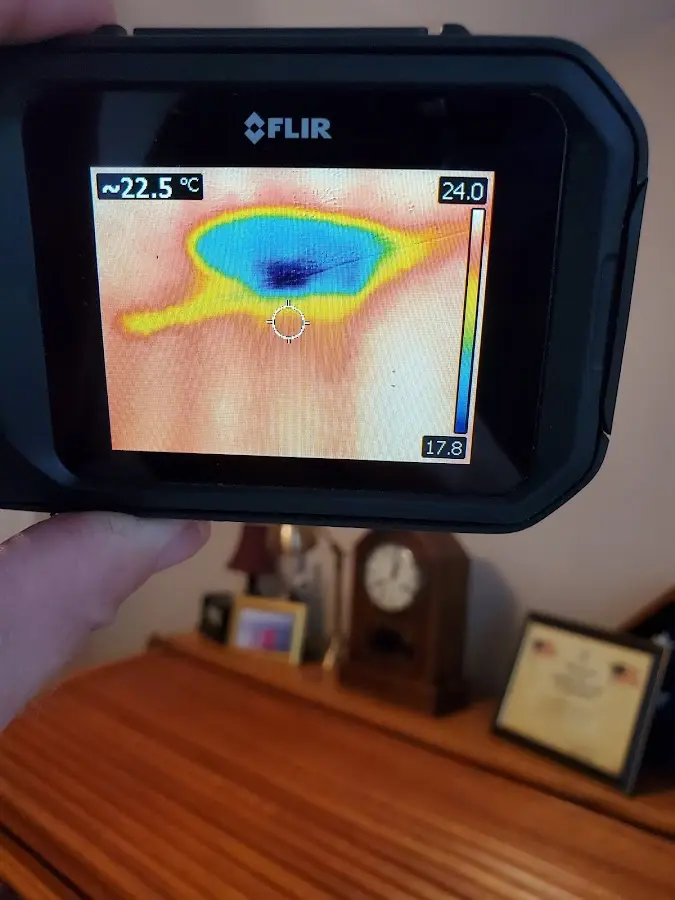 Thermal imaging inspection for water damage in South Euclid