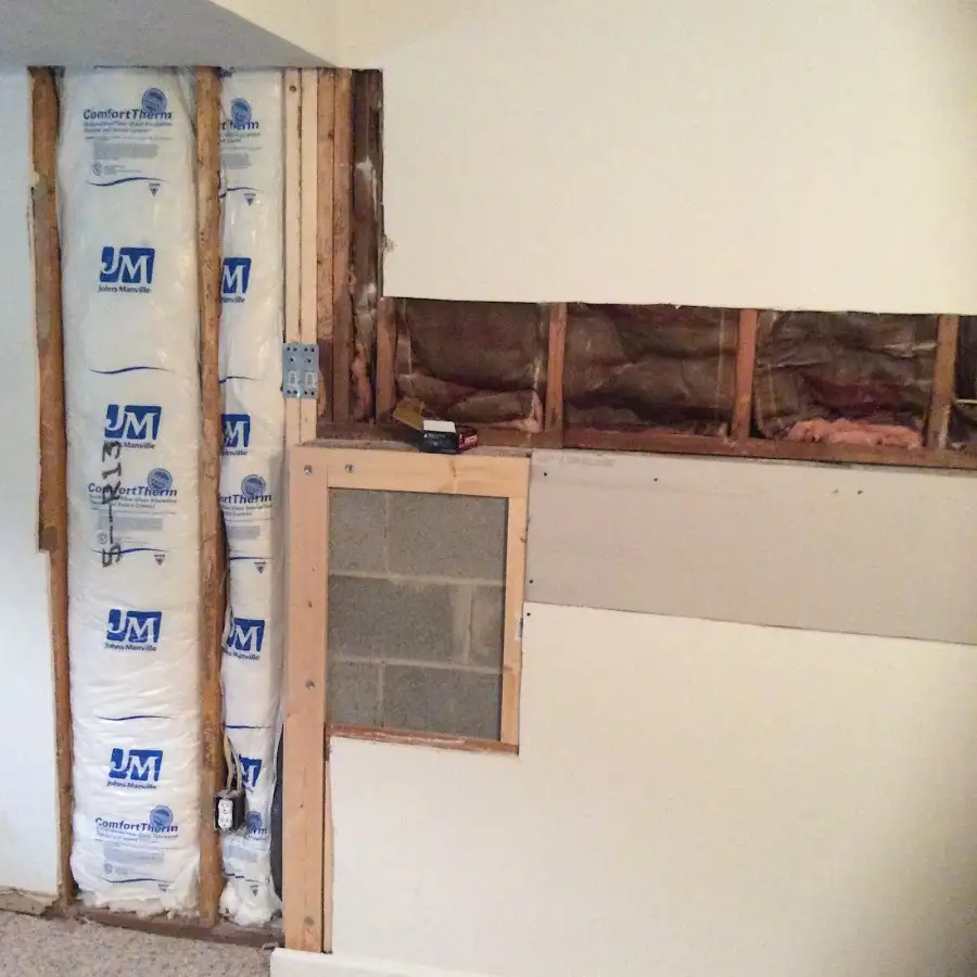 Wall insulation replacement during Contents Cleaning & Restoration in South Euclid